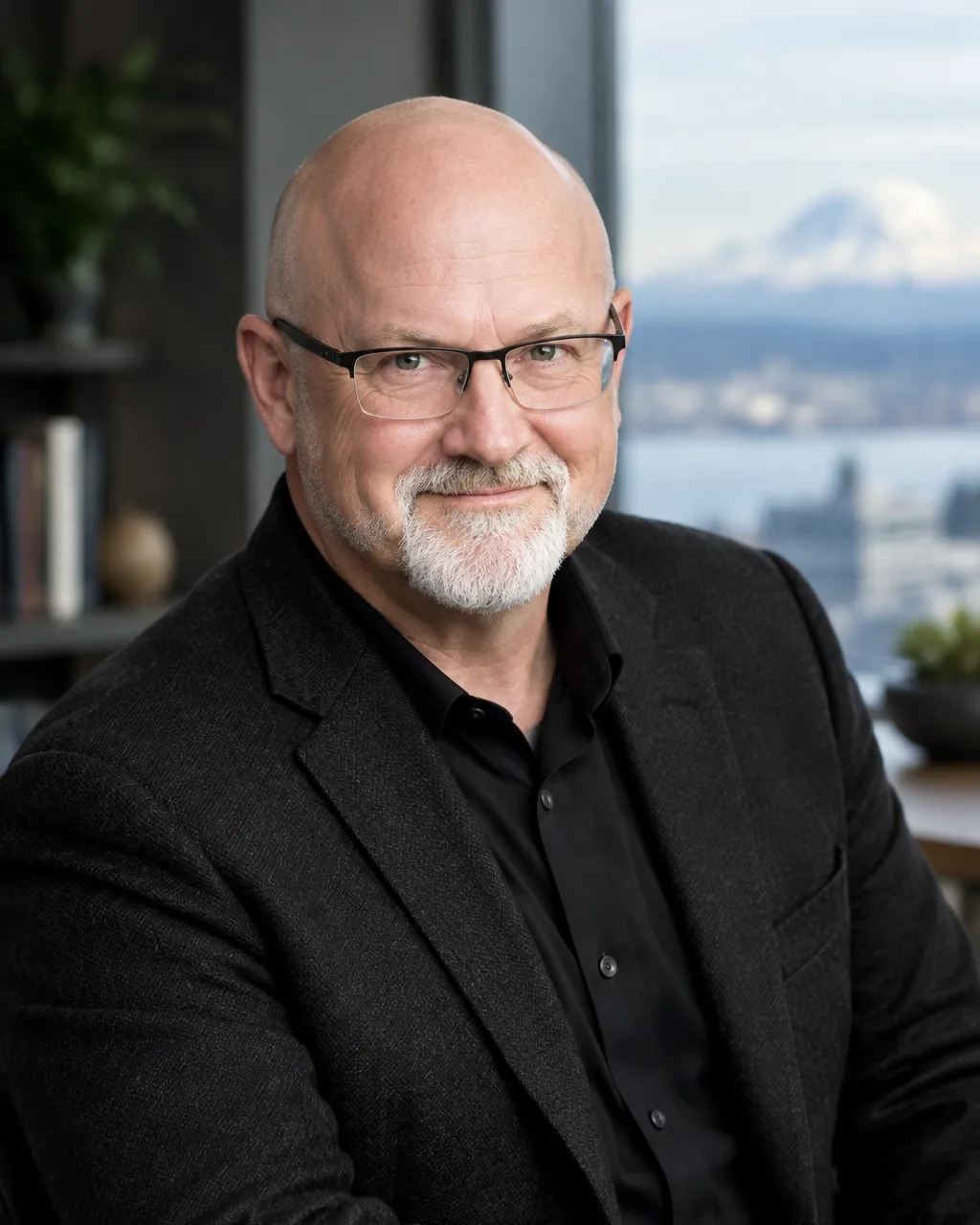 Professional executive portrait photographed in a modern office
